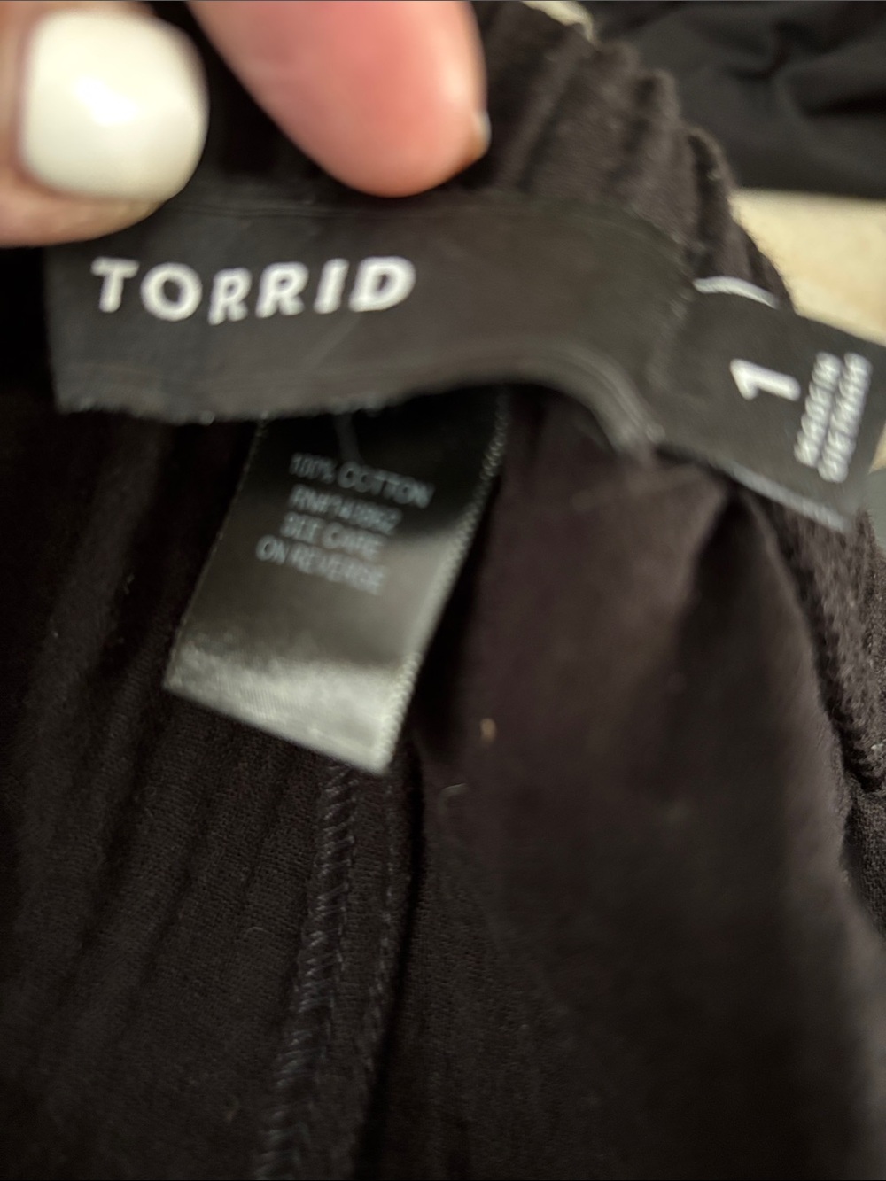 Torrid Black High Rise Drawstring Jogger Pants Size 1 - Picture 5 of 5